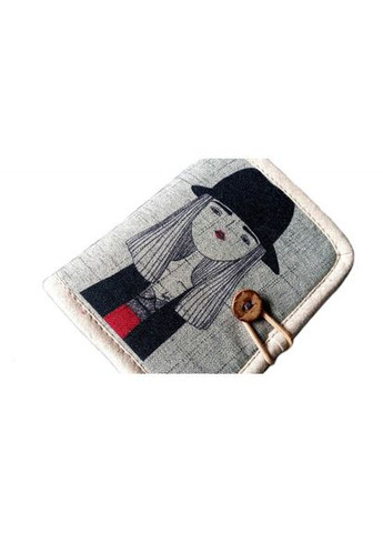 Гаманець текстильний Дівчина в капелюсі No Brand (336921354)