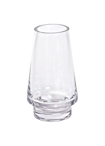 Скляна декоративна ваза для квітів 25 см прозора ваза для інтер'єру 1.9 л HP-10-20 Flower Season (353502028)