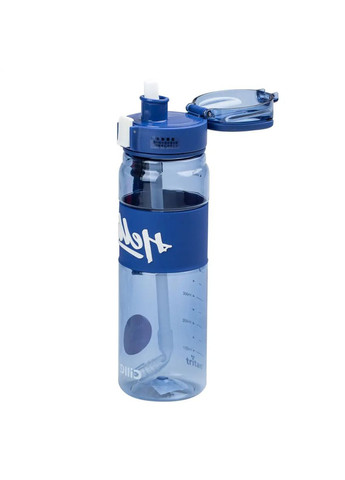 Бутылка для воды 860 мл тритан с ремешком и ручкой Синяя HP17303BL Happy Life (335809826)