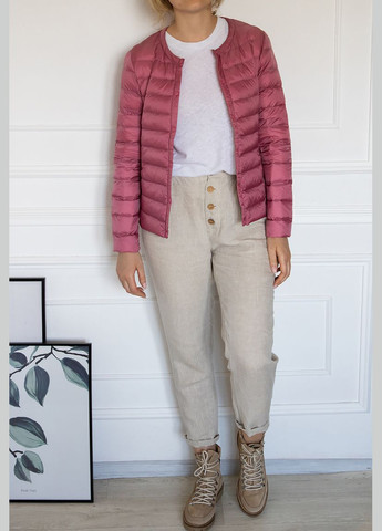 Розовый демисезонный Пуховик One