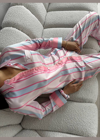 Рожева всесезон ніжна піжамка з лімітованої колекції з лого Vakko