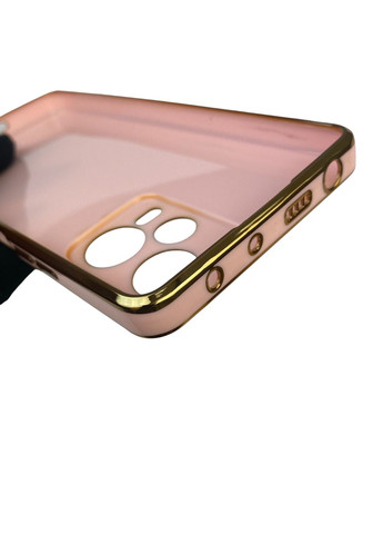 Чохол для Redmi Note 12 Pro Plus 5G з кільцем-підставкою із золотою окантовкою на сяомі редмі нот 12 про плюс пудровий gs1 Xiaomi (366232449)