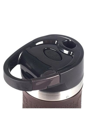 Термокружка с ручкой-карабином EB-626 380 мл Термос чашка Нержавеющая сталь с силиконовым нескользящим держателем Edenberg (354823798)