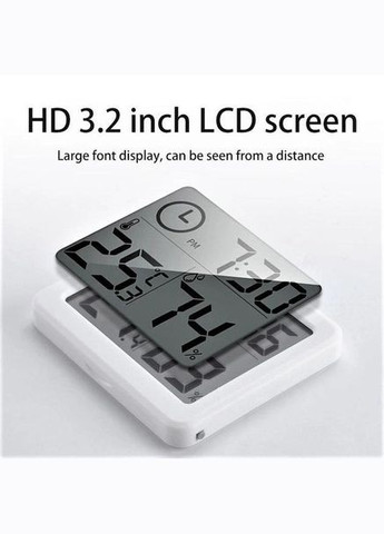 Годинник цифровий з вологоміром, термометром для дому Boer (317297358)