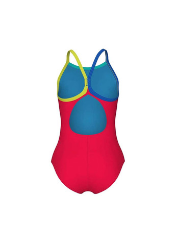 Красный демисезонный купальник закрытый для девочек swimsuit light drop solid красный Arena