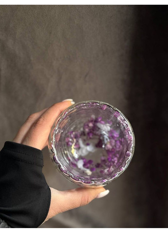 Набор чашек Цветочная тишина с двойным дном и сушеницами в стенках 2 шт 250 мл Прозрачный VT-5414-250 Vittora (362711648)