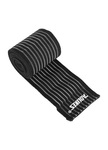 Еластична пов'язка для коліна унісекс 70 см Чорна AOLIKES (349744696)