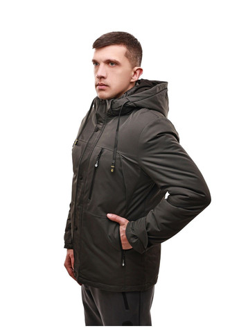 Темно-серая зимняя куртка зимняя мужская TE