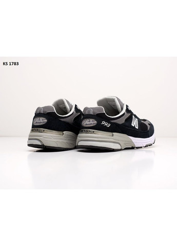 Чорні Осінні кросівки чоловічі new balance 993 black white gray нью беланс 993 No Brand