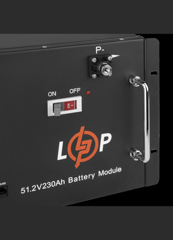 Акумулятор LP LiFePO4 48V (51,2V) 230 Ah (11776Wh) (Smart BMS 200A) с LCD RM LogicPower (279554286)