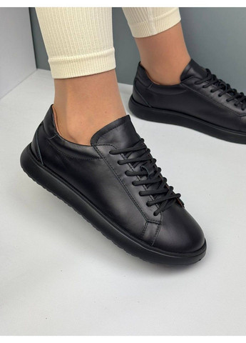 506 Анатомічні Кросівки Шкіряні Чорні No Brand чорні демісезони (373218823)