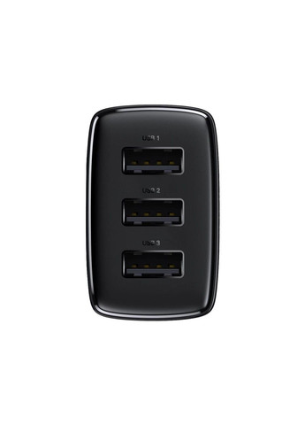 Мережевий зарядний пристрій Compact Charger 3U 17W EU Black Baseus (371687051)