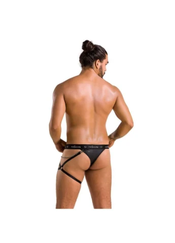 Черный демисезонный мужские трусики танга с подвязкой 058 thong bill s/m black Passion