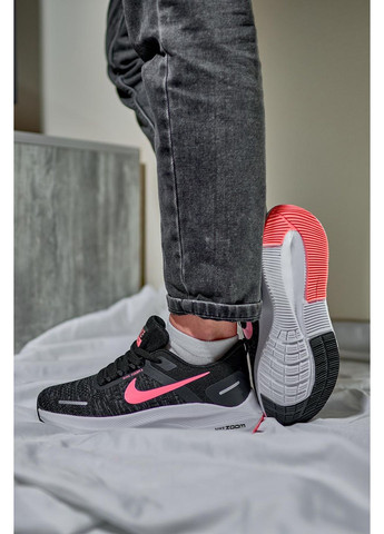 Рожеві Осінні кросівки чоловічі nike zoom x black white pink найк аір зум No Brand
