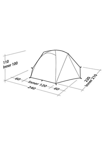 Палатка двухместная Tent Boulder 2 (130343) Robens (322582363)