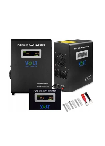 Комплект SINUS PRO 800 W 12/230V 500/800W + Аккумулятор VOLT AGM VRLA 100Ah 12V Volt Polska (316152676)