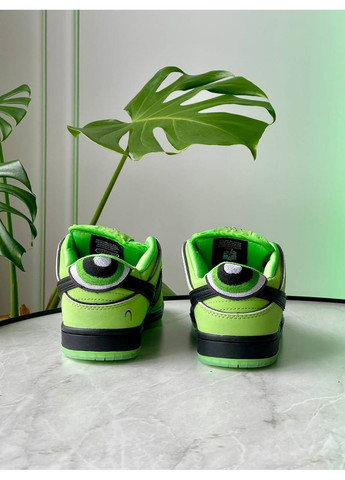 Лайм Осінні кросівки чоловічі і жіночі nike sb dunk low the powerpuff girls buttercup | найк сб данк лайм No Brand