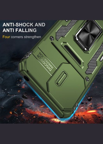 Ударопрочный чехол Camshield Army Ring для Xiaomi Poco X6 / Note 13 Pro 5G Army Green No Brand (344465086)