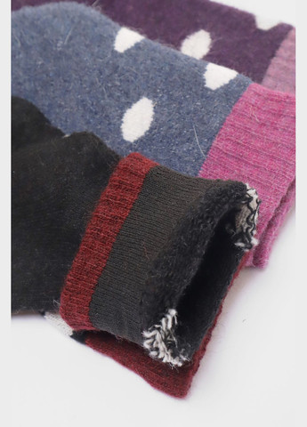 Комбинированные набор носков женских махровых из ангоры 3 штуки Let's Shop однотонные (305296618)