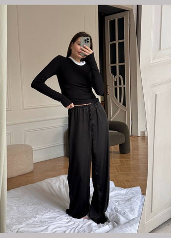 Женские брюки свободного кроя из шелка. Avanti (332620945)