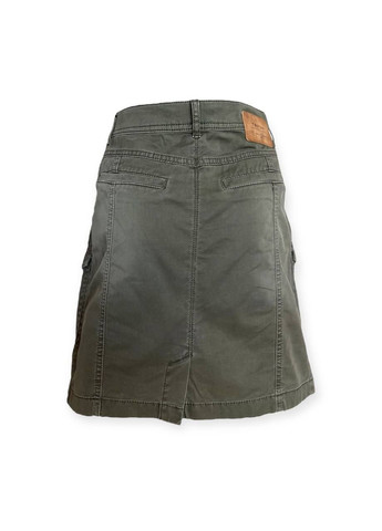 Оливковая (хаки) повседневная однотонная юбка хаки Taifun