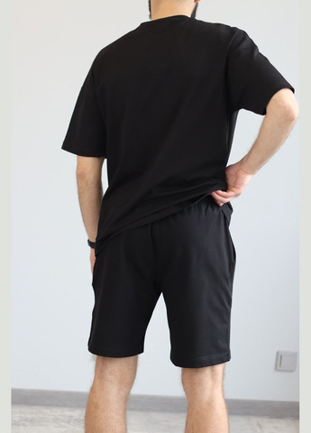 Чорний демісезонний чоловічий костюм, футболка + шорти, різні кольори (розміри:, m, l) No Brand