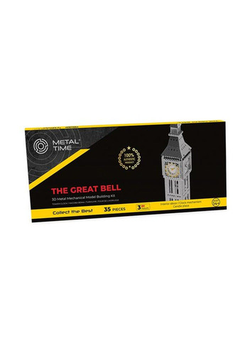 Колекційна модель-конструктор The Great Bell Годинникова вежа Біг-Бен настільний годинник (MT077) Metal Time (331298713)