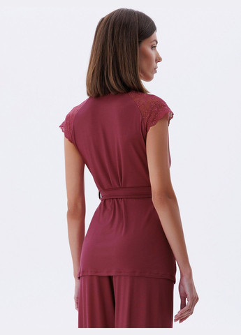 Бордовый демисезонный джемпер женский №1758. Leinle