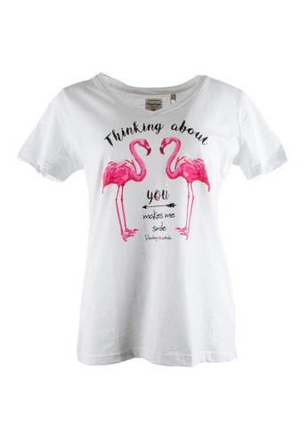Женская футболка фламинго Roadsing 1985 No Brand - (281451050)