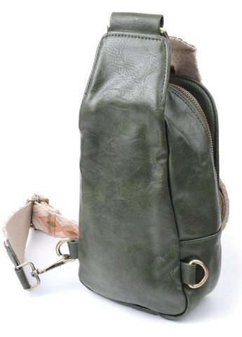 Сумка жіноча планшет для документів рюкзак слінг в дорогу сумочка для телефону Зелений 34788 Vintage (332612599)