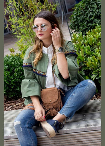 Жакет з воланами на рукавах у бохо стилі Zara (342414708)