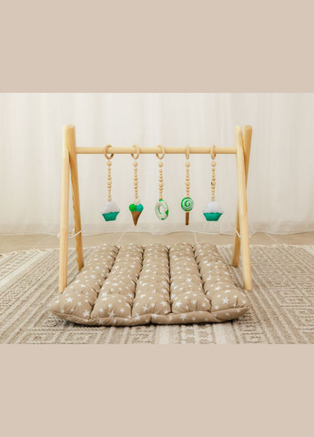 Мобиль деревянный напольный XRMASTER Беби Джим Лакомство с матрасиком Ловец снов No Brand (347584743)