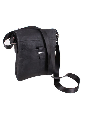Чоловіча шкіряна сумка MESS8139 чорна No Brand (370848144)