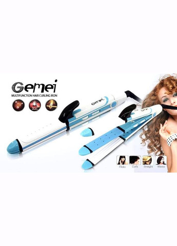 Плойка, Праска, Випрямляч, Гофре для волосся 3в1 GM 2921 Gemei (363321145)