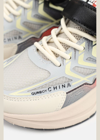 Бежеві Осінні кросівки для хлопчика, на пласкій підошві колір бежевий цб-00274000 Kimboo