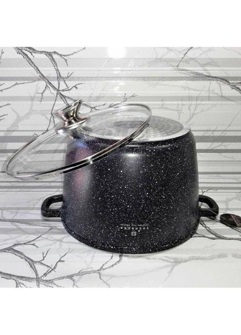 Кастрюля-котел с мраморным антипригарным покрытием и крышкой 6.2 л-24 см. EB-1171 для индукционной плиты Edenberg (360654479)