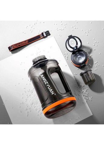 Екологічна помаранчева тританова пляшка KANGZYUAN 1500 мл для води No Brand (314709895)