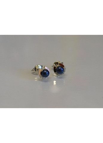 Сережки гвоздики з жемчугом Silver Style (367112301)