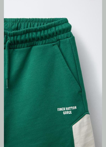 Детский комплект (футболка+шорты) для мальчика 3854/688 Зеленый Zara (345006624)