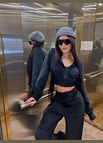 Мягкий велюровый прогулочный костюм с капюшоном, женский спортивный костюм из... No Brand (329890477)