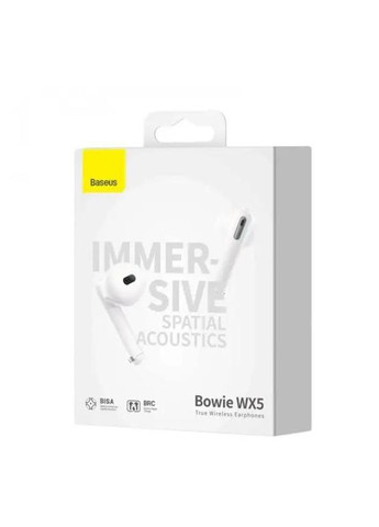 Навушники Bowie WX5 True Wireless Earphones White Baseus (342062934)