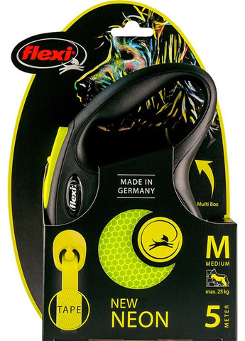 Поводокрулетка New Neon M 5 м (4000498031704) Flexi (279567157)