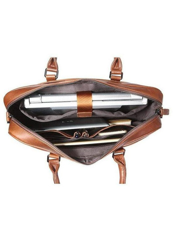 Сумка чоловіча через плече шкіряна портфель для документів А4 планшет в дорогу для телефону Рудий 34304 John McDee (331862429)