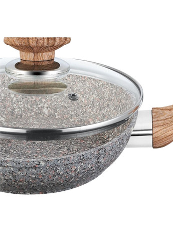 Сковорода с крышкой BN-542 антипригарное гранитное покрытие 24 см Benson (330258422)