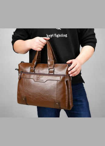 Мужская сумка для документов мужской деловой портфель женский светло-коричневый Eton (322284092)