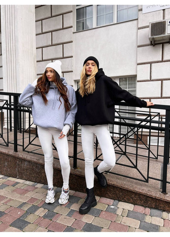 Жіноче тепле худі OVER із тринитки Пенье з начосом (mil533) milirud (366873488)