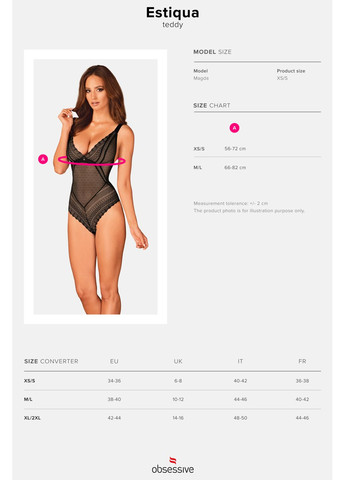 Черный демисезонный боди полупрозрачное estiqua Obsessive