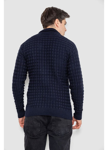 Темно-синій демісезонний светр чоловічий однотонний, 161r920 Ager