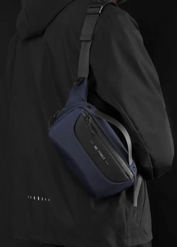 Универсальная мужская многофункциональная сумка Dark Blue Compact No Brand (283608401)