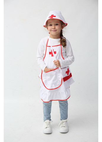 Белый демисезонный костюм врача для девочки Making